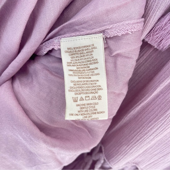 NWOT Free People $148 'Dusk Till Dawn' Embroidered Mini Dress Mauve Size 2 - Picture 5 of 12